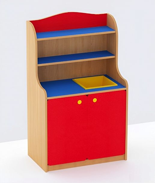 Уголок-кухня Аленушка, модуль №1, цветной фасад - Вид 1