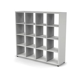 EUROPE/ЕВРОПА RE165-160х40 Стеллаж 4 уровня 1602x408x1490 Белый - Фото предпросмотра