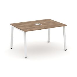 Стайл Проджект Стол переговорный SN-6A.SPRG-002 Дуб Табак/Металл Белый 1180*980*750 - Фото предпросмотра