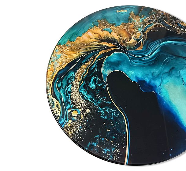 Столик журнальный Sheffilton SHT-CT27 королевский синий/черный муар - Вид 9