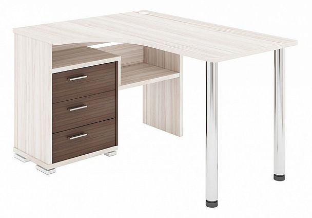 Стол письменный Домино СР-132С Карамель/Шамони левый - Вид 1