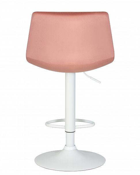 Стул барный DOBRIN TAILOR WHITE (пудрово-розовый велюр (MJ9-32)) - Вид 5