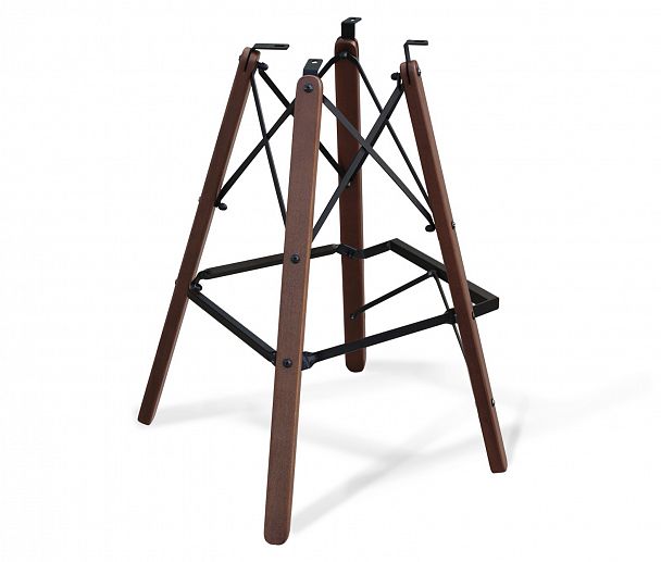 Стул полубарный Sheffilton SHT-ST36-1/S80-1 тихий океан/темный орех/черный муар - Вид 12