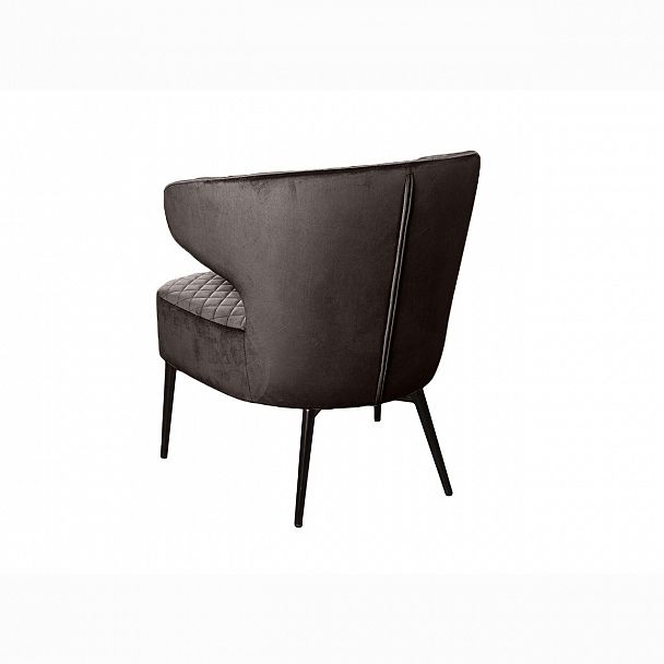 Кресло Richard ромб, бархат антрацит 14 - Вид 5