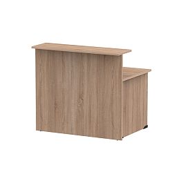 Стойка ресепшн прямая СР-120/80 дуб сонома - Фото предпросмотра