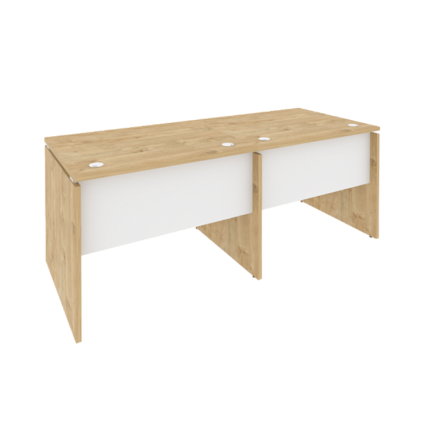 Onix Рабочая станция O.RS-2.1.8 Тиквуд светлый/Белый бриллиант 1960*800*750 - Вид 1