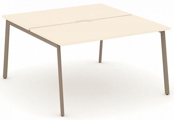 Рабочая станция на 2 места " ESTETICA" ES.D.RS-2.3-VP Сатин - Вид 1