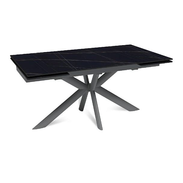 Стол раскладной Strong (160+40+40), керамика матовая Black Gold - Вид 1