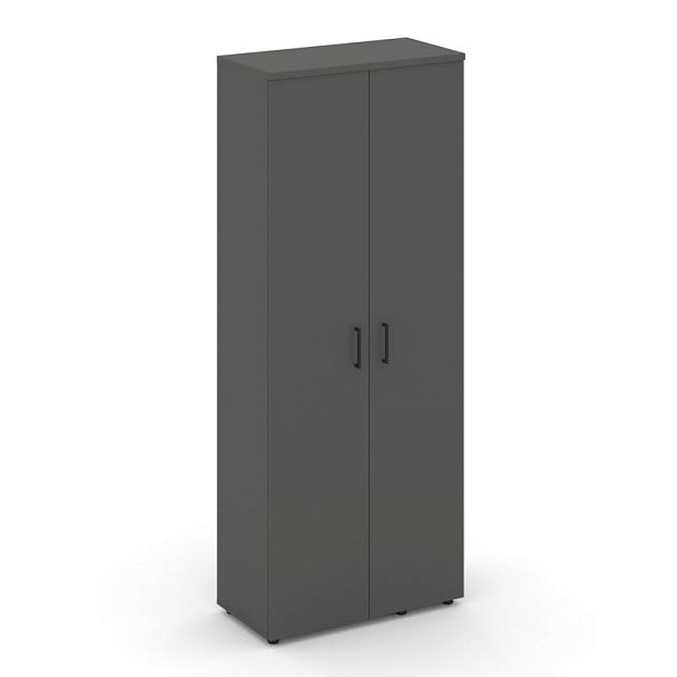 Стайл Проджект Гардероб широкий неглуб. SN.GB.E-003 Антрацит/Черный Ручки 796*400*1982 - Вид 1