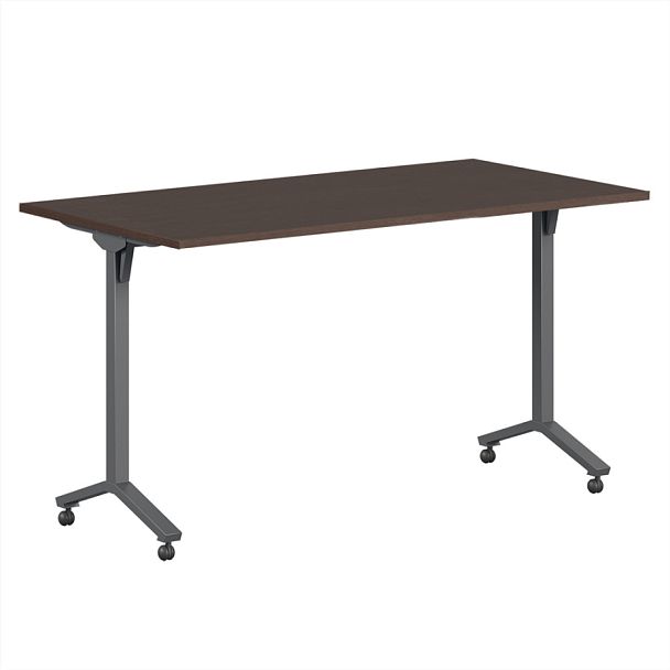 Стол мобильный складной Trend Metal 160x72x75 тёмный дуб - Вид 1