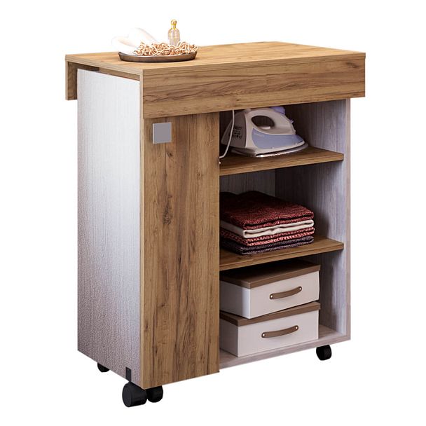 Тумба многоцелевого назначения "Тео" ясень белый/крафт - Вид 2