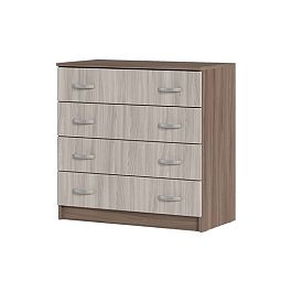 КМ 554М Бася ЛДСП комод 4 ящ. шимо темный/шимо светлый - Фото предпросмотра