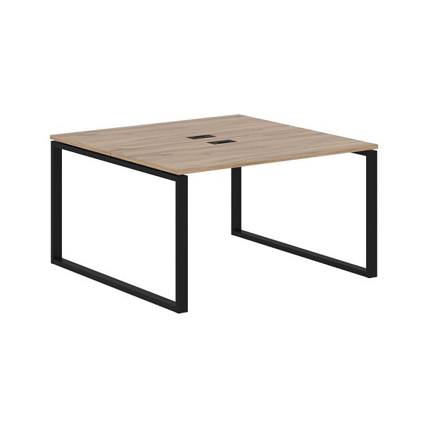 Стол 2-х местный EQWST 1313 Дуб Денвер светлый/Черный 1360х1346х750 EDIS - Вид 1
