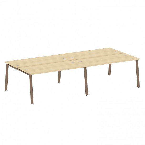 Рабочая станция "Metal System" БА.СМ-4.4 акация/мокко - Вид 1