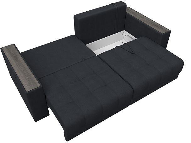 Диван прямой с декором Лига-049 НПБ Замша серый - Вид 9