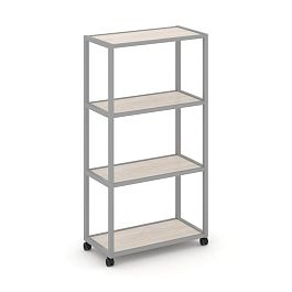 Shelf Mobile Стеллаж 4 уровня 1 секция VR.LT-STK-401.10 Денвер Светлый/Металл Серый 1000*400*1523 - Фото предпросмотра