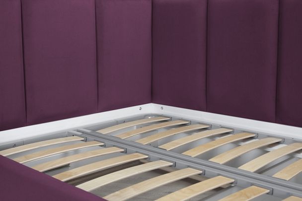 Кровать «Лайф с ящиками», 900 темно-розовая - Вид 5