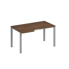 Стол эргономичный левый на металлокаркасе КФ Комфорт КФ К.С1 1137 ОФ французский орех / серый - Фото предпросмотра