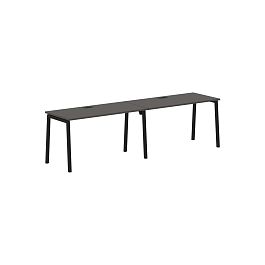 Стол 2-х местный ELWST 2767 Мокко/Черный 2726х670х750 EDIS - Фото предпросмотра