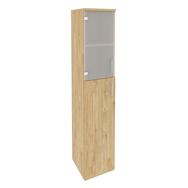 Onix Шкаф высокий узкий левый O.SU-1.7 (L) Тиквуд светлый 400*420*1977 - Вид 1