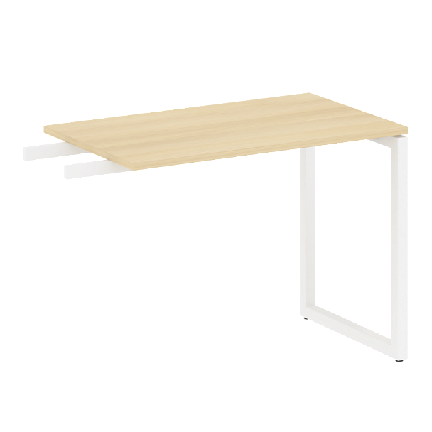 Metal System Quattro Приставной элемент на О-образном м/к 40БО.ПР-3 Акация/Белый металл 1000*600*750 - Вид 1