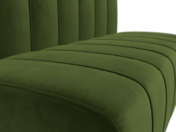 Прямой диван Ральф (полностью микровельвет зеленый) - Вид 4
