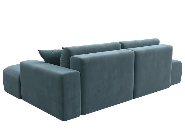 Диван угловой Лига-036 Модерн правый угол Велюр бирюзовый - Вид 7