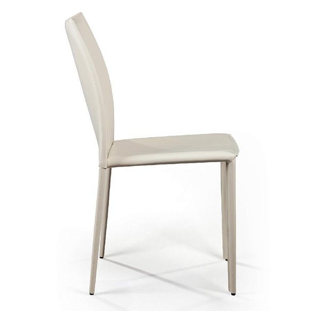 Стул Rolf, кожа бежевый - Вид 3