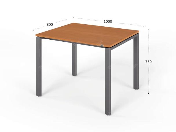 ЛАЙТ / LIGHT RLG015-10x8 Прямоугольный стол 100x80x75 Вишня - Вид 2