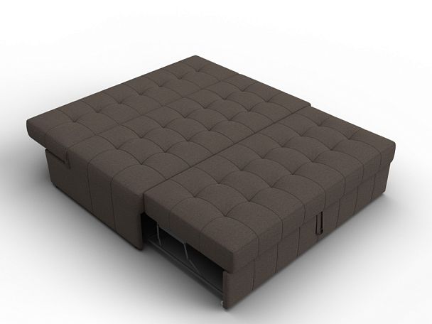 Диван прямой Лига-107 (140) Рогожка коричневый - Вид 8