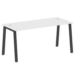 Metal System Стол письменный на А-образном м/к БА.СП-4 Белый/Антрацит металл 1600*720*750 - Фото предпросмотра