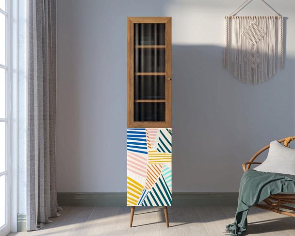 Буфет Berber узкий принт 42 арт BB39/Print_42 - Вид 4