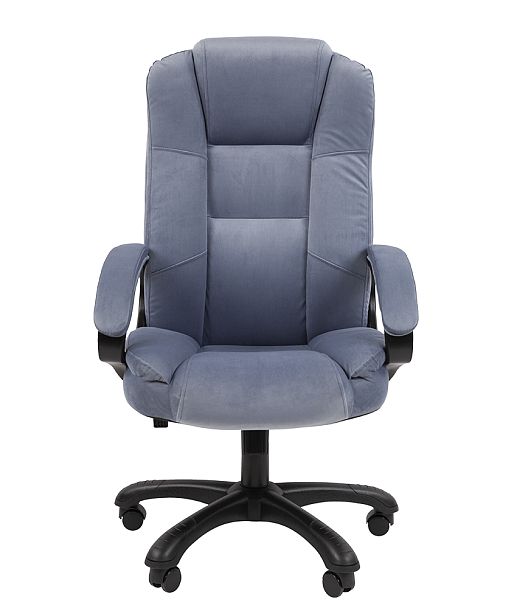 Кресло CHAIRMAN HOME 600, ткань велюр, голубой - Вид 2