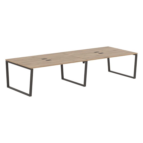 Стол 4-х местный EVWST 3513 Дуб Денвер светлый/Мокко 3526х1346х750 EDIS - Вид 1