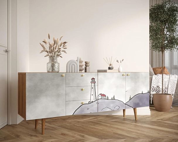 Комод Berber удлиненный арт BB11/Print_51 - Вид 3