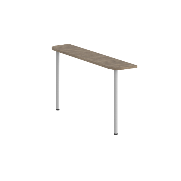 Приставка для стола Sigma 300х1400 / цвет: дуб темный; на 2-х опорах - Вид 1