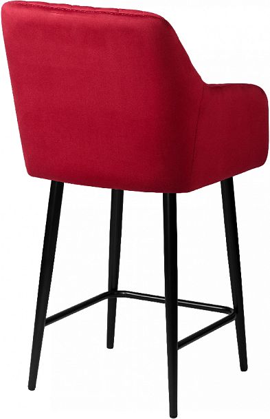 Комплект полубарных поворотных кресел Барли К, Confetti bordo/черный, 2 шт. - Вид 5