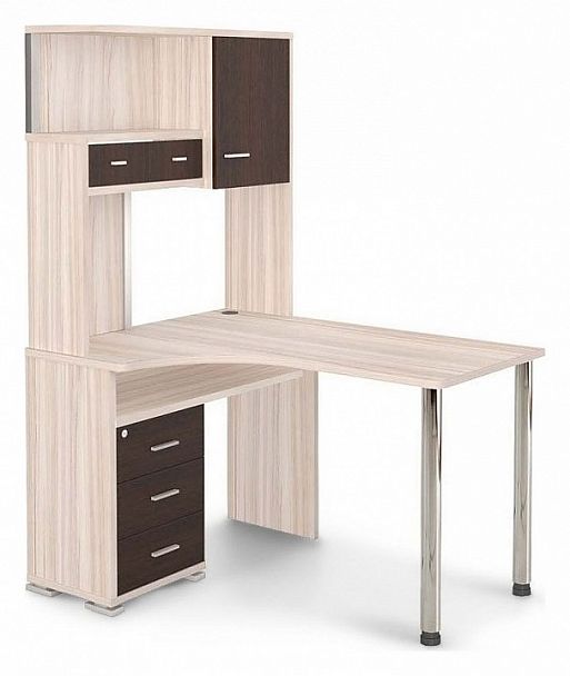 Стол компьютерный Домино СР-130 Венге/Карамель левый - Вид 1