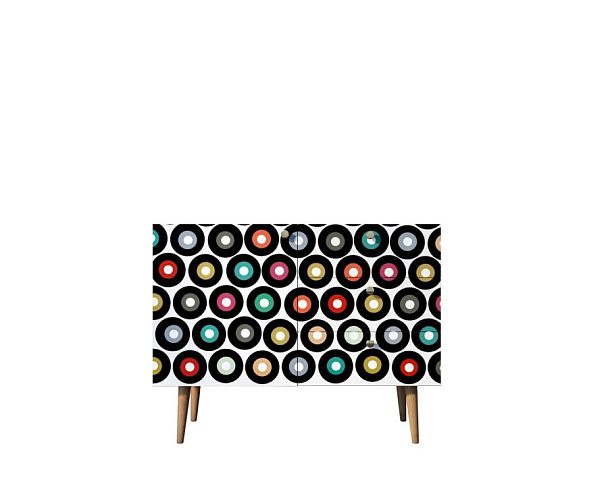 Комод Berber три ящика и дверка 37 принт арт BB34/Print_37 - Вид 1