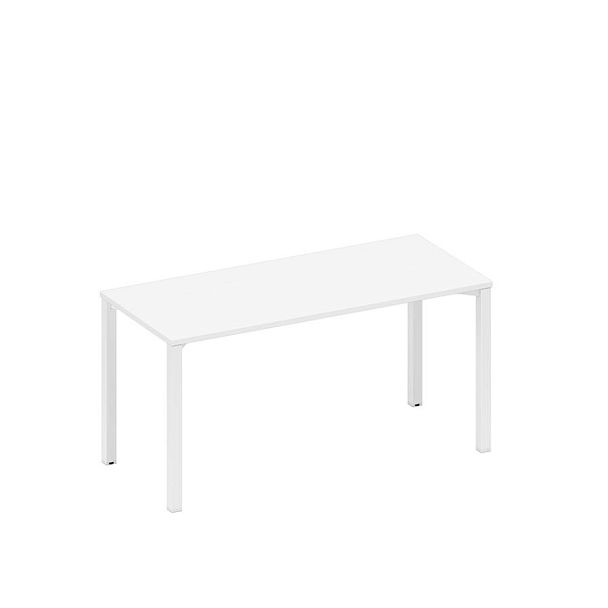 Стол письменный на металлокаркасе Space+ А1 БГ 015.1 БП белый премиум / белый гладкий - Вид 1