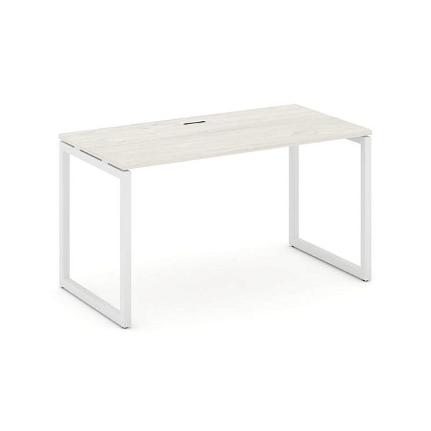 Стайл Проджект Стол письменный SN-4O.SP-005 Дуб Наварра/Металл Белый 1780*600*750 - Вид 1