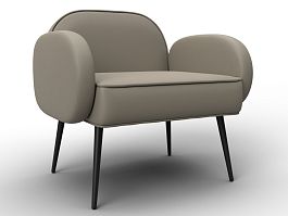 Кресло Лига-086 Экокожа бежевый - Фото предпросмотра