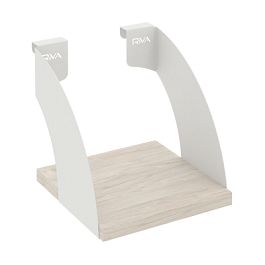 Навесные полки. Кронштейны+ЛДСП полка 200мм MAN-41-2 Денвер светлый/Белый металл 200*220*200 - Фото предпросмотра