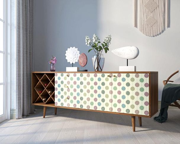 Комод Berber удлиненный с бутылочницей 24 принт арт BB15/Print_24 - Вид 3