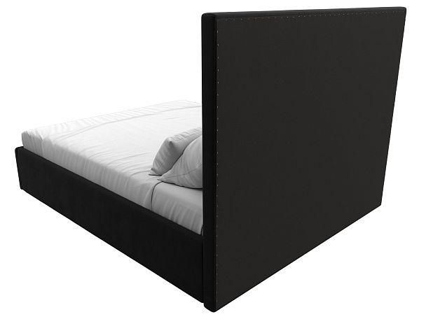 Интерьерная кровать Афродита 160 (полностью микровельвет черный) - Вид 5