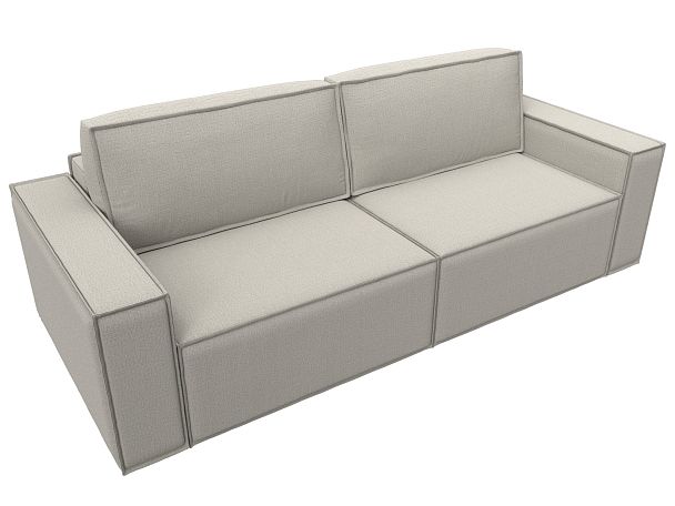 Диван прямой Куба Рогожка бежевый - Вид 5