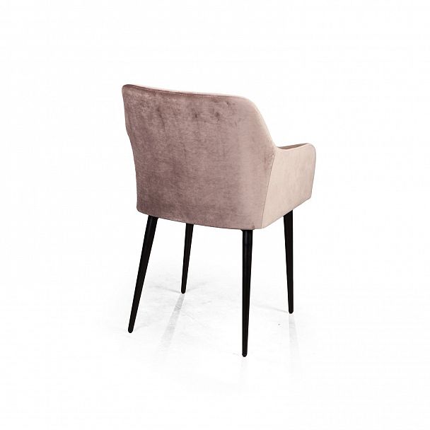 Стул с подлокотниками Robert, бархат бежевый 5 - Вид 4