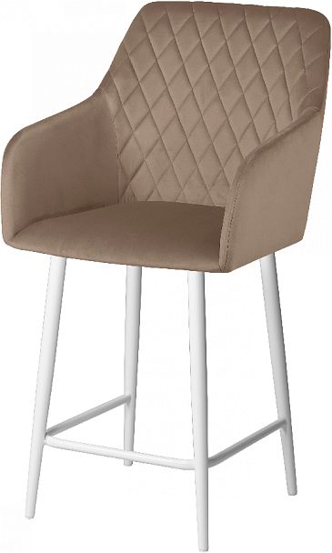 Комплект полубарных поворотных кресел Барли К, Confetti latte/белый, 2 шт. - Вид 2