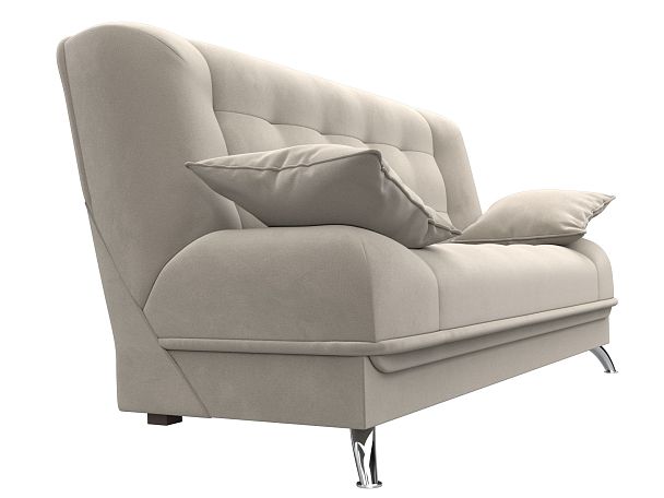 Диван Книжка Анна (полностью микровельвет бежевый) - Вид 3