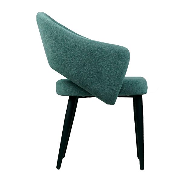 Стул Fly, синяя рогожка, ножки металлические - Вид 3